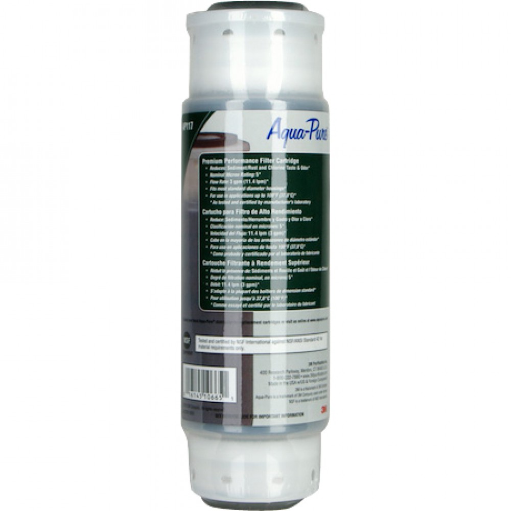 3M ™ Aqua-Pure™ AP117 雙重效能活性碳濾芯